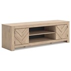 Signature Design by Ashley Cayboni W3787-68 LG TV Stand with Fireplace Option
