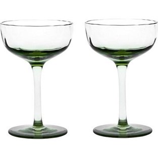 Juliska Puro Cocktail Coupe Set/2 - Basil (Cocktail & Iced Beverage Glasses - Coupes)