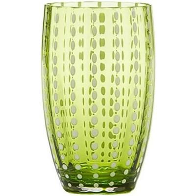 Zafferano America Perle Beverage Glass - Apple Green (Cocktail & Iced Beverage Glasses - Iced Beverages)