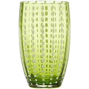 Zafferano America Perle Beverage Glass - Apple Green (Cocktail & Iced Beverage Glasses - Iced Beverages)