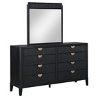 Coaster Furniture Brookmead 224713M 8-Drawer Dresser with Mirror - Black