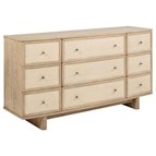 Coaster Furniture Kailani 225043 9-Drawer Dresser Cabinet - Beige Oak