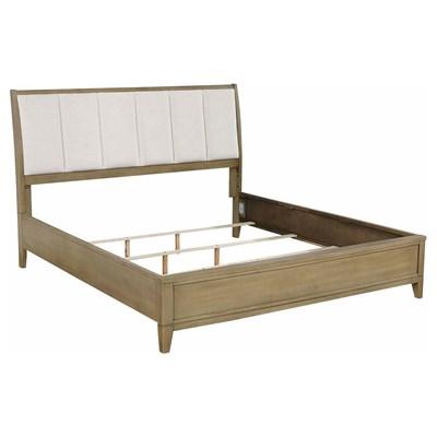 Coaster Furniture Granada 224921KE Upholstered Eastern King Panel Bed - Natural Pine