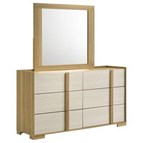 Coaster Furniture Hyland 215653M 6-Drawer Dresser with Mirror - Natural