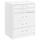 Coaster Furniture Danbury 930208 3-Drawer Makeup Vanity & Stool - Set White High Gloss