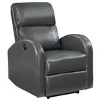 Coaster Furniture Grant 601499P Upholstered Power Recliner Chair - Grey