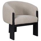 Coaster Furniture Valdez 903165 Boucle Upholstered Barrel Back Accent Chair - Beige