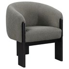 Coaster Furniture Valdez 903166 Boucle Upholstered Barrel Back Accent Chair - Brown