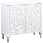 Coaster Furniture Cardella 950411 2-door Mandala Accent Cabinet - Distressed White
