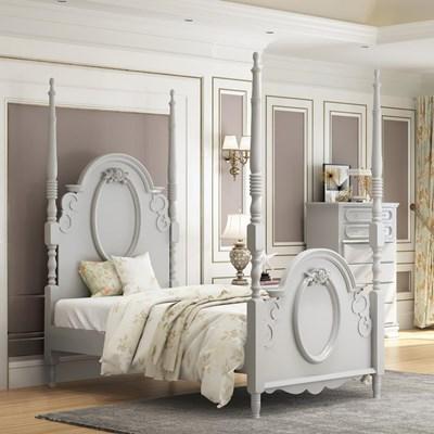 Acme Furniture Flora BD02204T Twin Bed with Poster