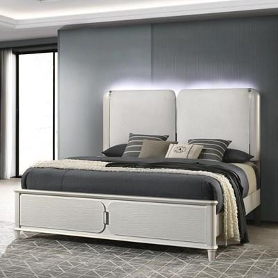 Acme Furniture Laveda BD03791EK Eastern King Bed with LED