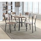 Crown Mark Blake 1230SET-GW 5 pc Round Dining Set - Greywash