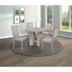 Crown Mark Amara 2215DW-SET 5 pc Round Dinette - Driftwood
