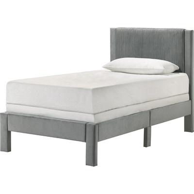Crown Mark Lucia 5097LG-T Twin Bed - Light Grey
