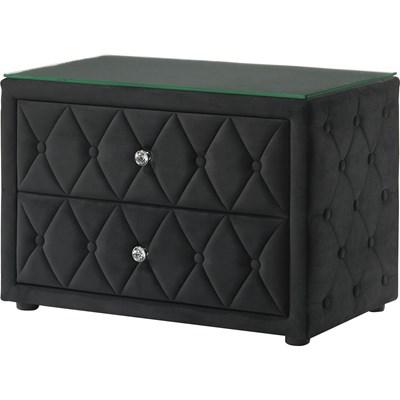 Crown Mark Josephine 5213BK-2 Nightstand - Black