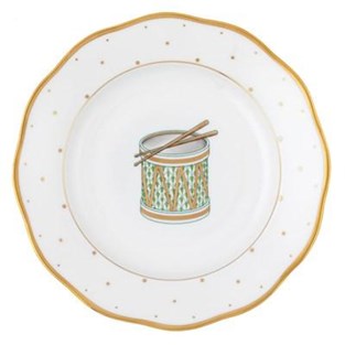 Herend Christmas Dessert Plate - Drum (Plates - Dessert)