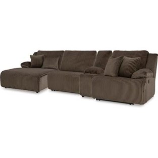 Signature Design by Ashley Top Tier 92705S12 4 pc Reclining Sectional with Chaise (Sectionals - Reclining)