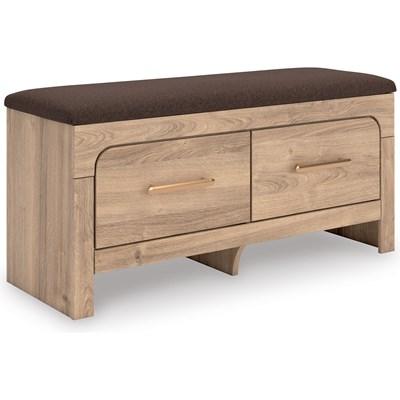 Signature Design by Ashley Kinlanni PCB1360-09 Bedroom Upholstered Storage Bench (Benches - Storage Bench)