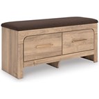 Signature Design by Ashley Kinlanni PCB1360-09 Bedroom Upholstered Storage Bench