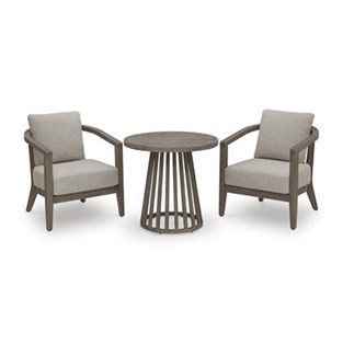 Signature Design by Ashley Joy Lagoon PCP310-050 Chairs with Cushions and Table Set (Outdoor Seating - Sets)