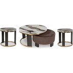 Signature Design by Ashley Jazmore T671T1 Coffee Table and 2 Ends