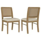 Coaster Furniture Arini 108932SWD Set of 2 Rattan Cane Dining Side Chair - Sand Wash