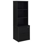 Coaster Furniture Westpark 802703 3-shelf Bookcase USB and Lockable Drawer - Black