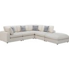 Coaster Furniture Serene 551321-SETC 5 pc Upholstered Modular Sectional - Beige