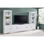 Coaster Furniture Laughlin 724113-SET 3-piece Entertainment Center TV Stand - White
