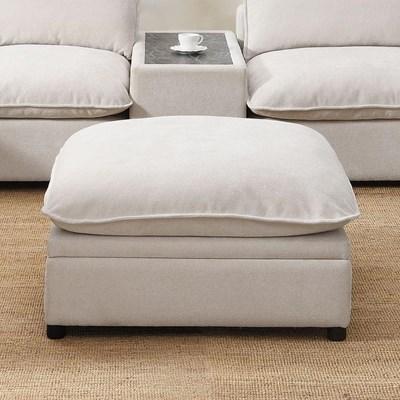 Acme Furniture Marisa LV04415 Modular Ottoman w/Storage - Beige Boucle