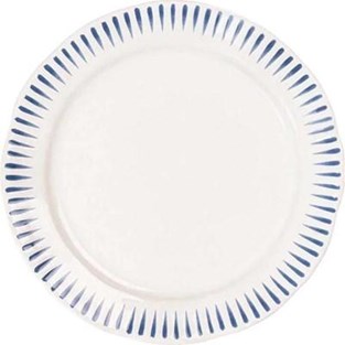 Juliska Sitio Stripe Side/Cocktail Plate - Delft Blue (Plates - Bread and Butter)