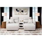 Signature Design by Ashley ModMax II 65907S12 3 pc Power Reclining Sectional with Chaise and Audio Console