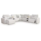 Signature Design by Ashley ModMax II 65907S20 7 pc Power Reclining Sectional with Chaise and Audio Consoles