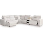 Signature Design by Ashley ModMax II 65907S29 6 pc Reclining Sectional with Chaise and Audio Console