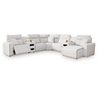 Signature Design by Ashley ModMax II 65907S7 7 pc Power Reclining Sectional with Chaise and Audio Consoles