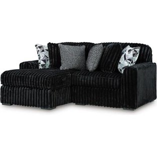 Signature Design by Ashley Midnight-Madness 98103S13 2 pc Sectional with Chaise (Sectionals - Stationary)
