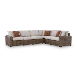 Signature Design by Ashley Dolan Creek PCP610P2 4 pc Outdoor Sectional (Outdoor Seating - Sectionals)