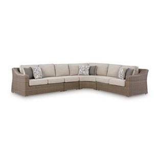 Signature Design by Ashley Laguna Heights PCP790P2 4 pc Outdoor Sectional (Outdoor Seating - Sectionals)