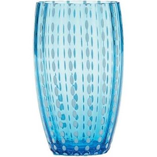 Zafferano America Perle Beverage Glass - Aquamarine (Cocktail & Iced Beverage Glasses - Iced Beverages)