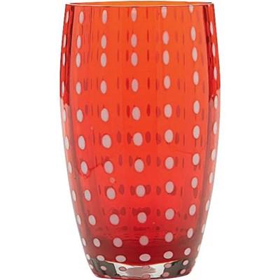 Zafferano America Perle Beverage Glass - Red (Cocktail & Iced Beverage Glasses - Iced Beverages)