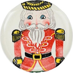 Vietri Nutcrackers Red Dinner Plate (Plates - Dinner)
