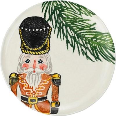 Vietri Nutcrackers Gold Salad Plate (Plates - Salad)