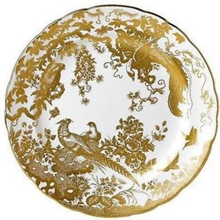 Royal Crown Derby Aves Service Plate - Gold (Charger / Service - Charger Plates)