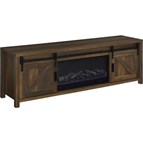 Coaster Furniture Enfield 722863 71-inch TV Stand Fireplace Media Console - Dark Pine