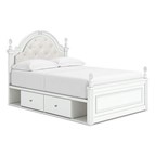 Signature Design by Ashley Kozlani PCB1819B10 Full Upholstered Panel Storage Bed