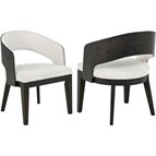 Coaster Furniture Leandro 115393 Set of 2 Upholstered Dining Arm Chair - Cream
