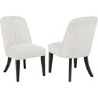 Coaster Furniture Leandro 115392 Set of 2 Upholstered Dining Side Chair - Cream