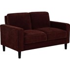 Coaster Furniture Ruth 511212 Track Arm Loveseat - Rust Red