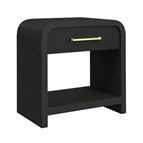 Elements International Ridgemont B-14440-8W-NS1 1-Drawer Nightstand