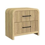 Elements International Ridgemont B-14440-6-NS2 2-Drawer Nightstand